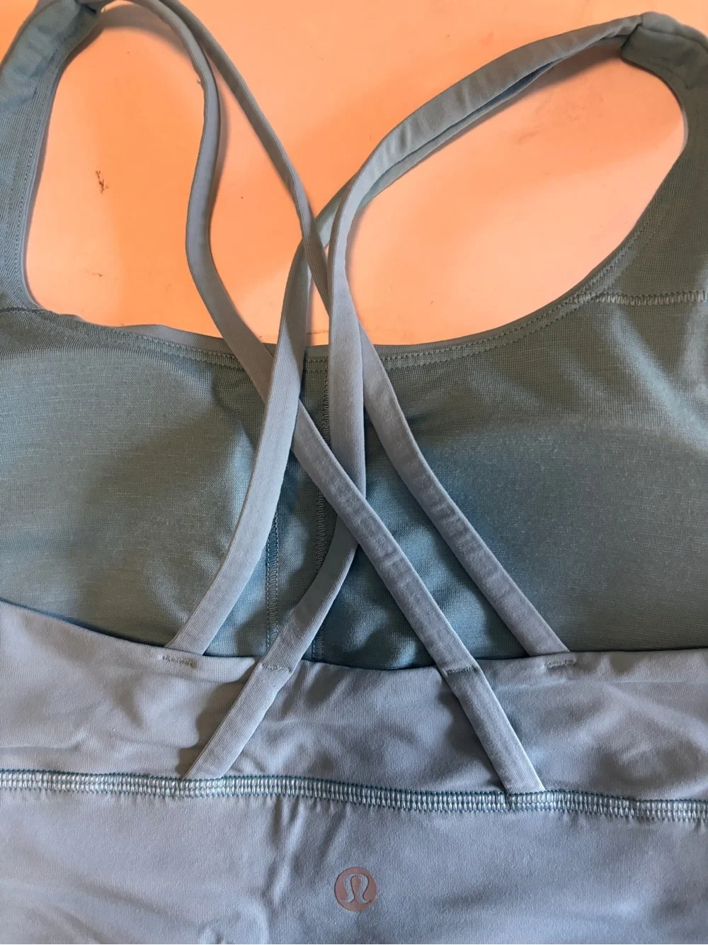 Lululemon Energy Longline Bra in Light Blue